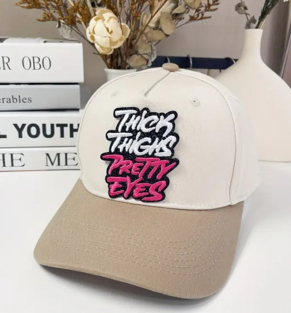 Thick Thighs Pretty Eyes Iron on Patch
