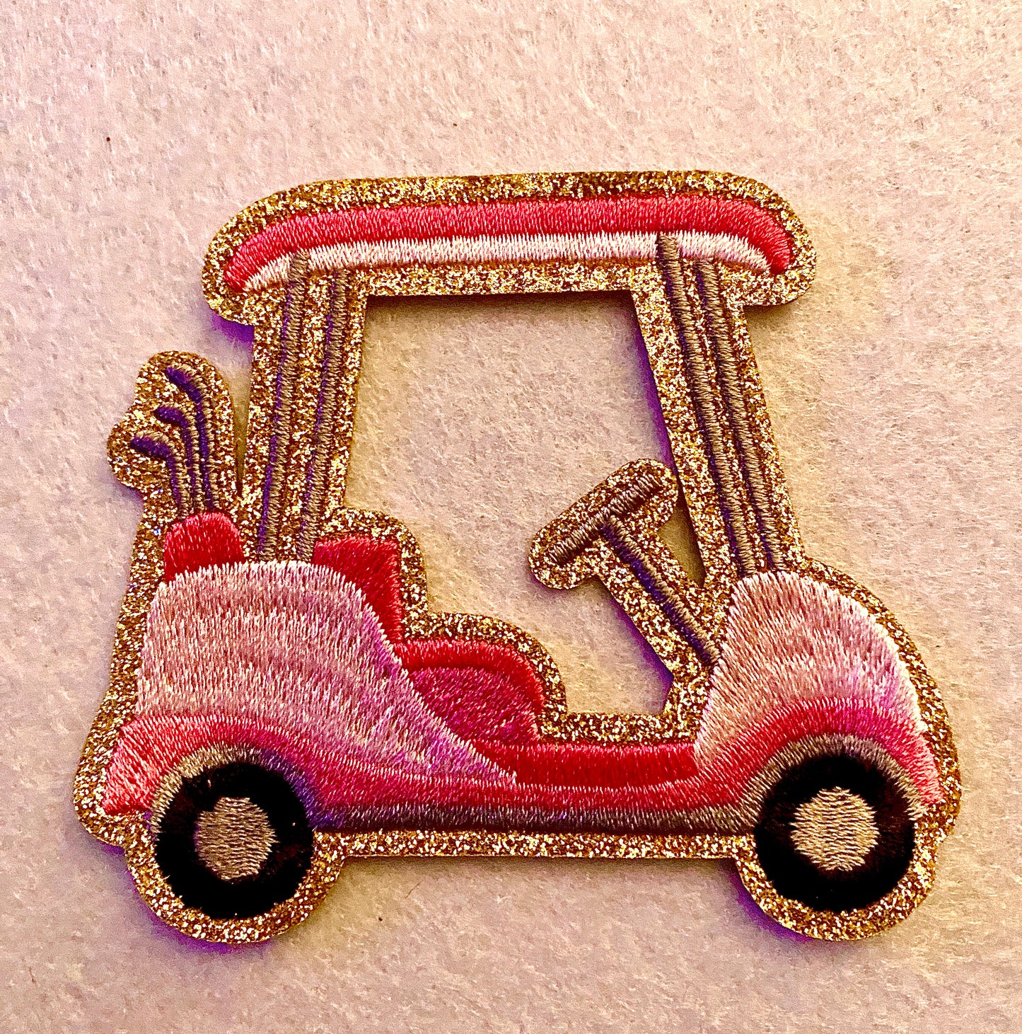 Golf Cart Iron on Patch