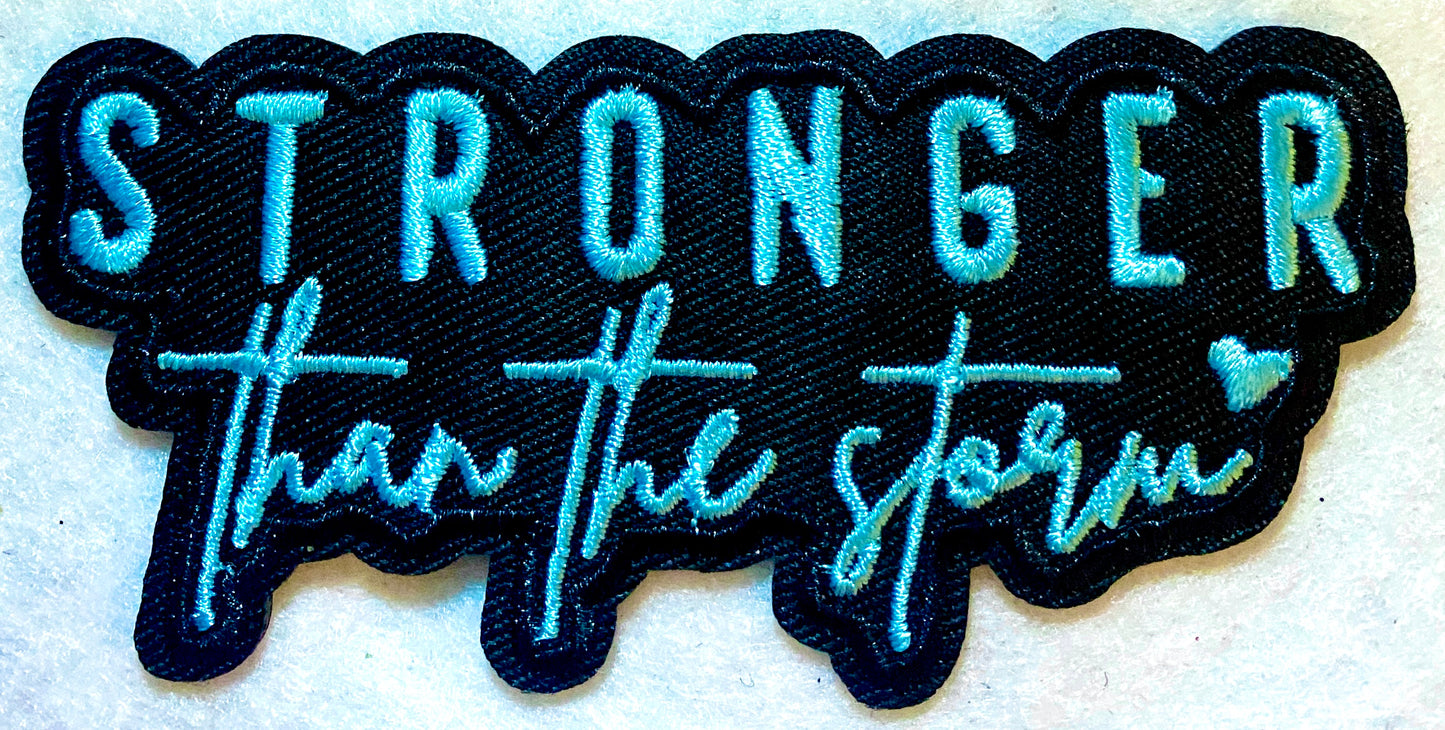 Stronger Then the Storm Iron on Patch