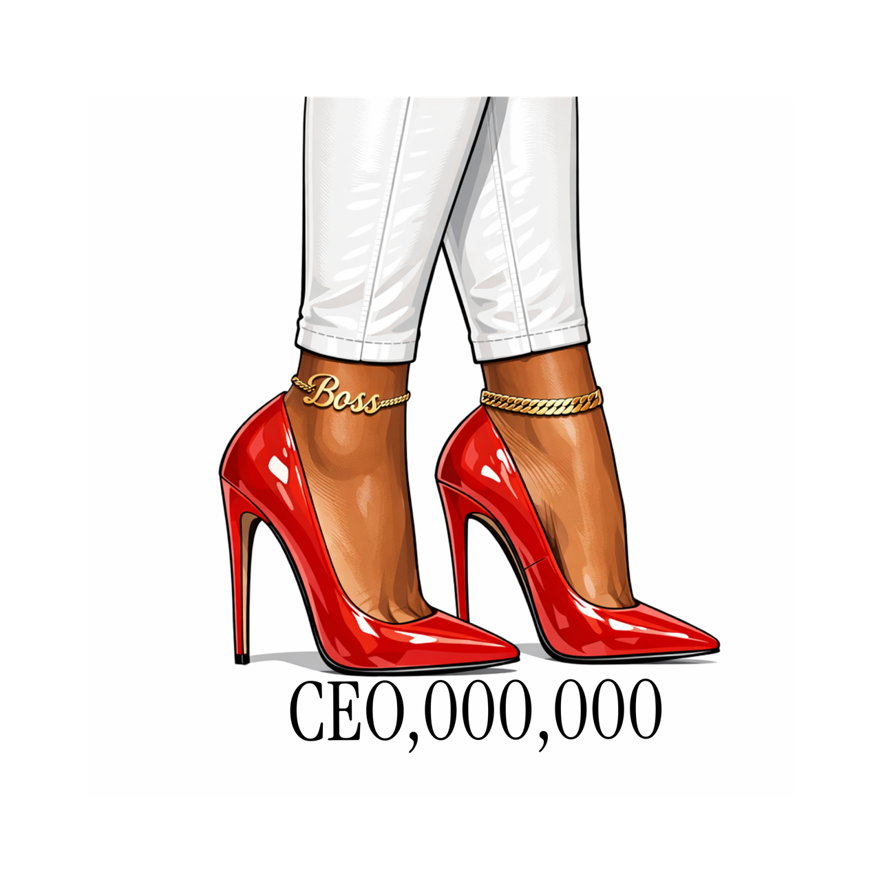 CEO Boss Walking In Success Pre-Sized Sublimation Transfer Print (RS)