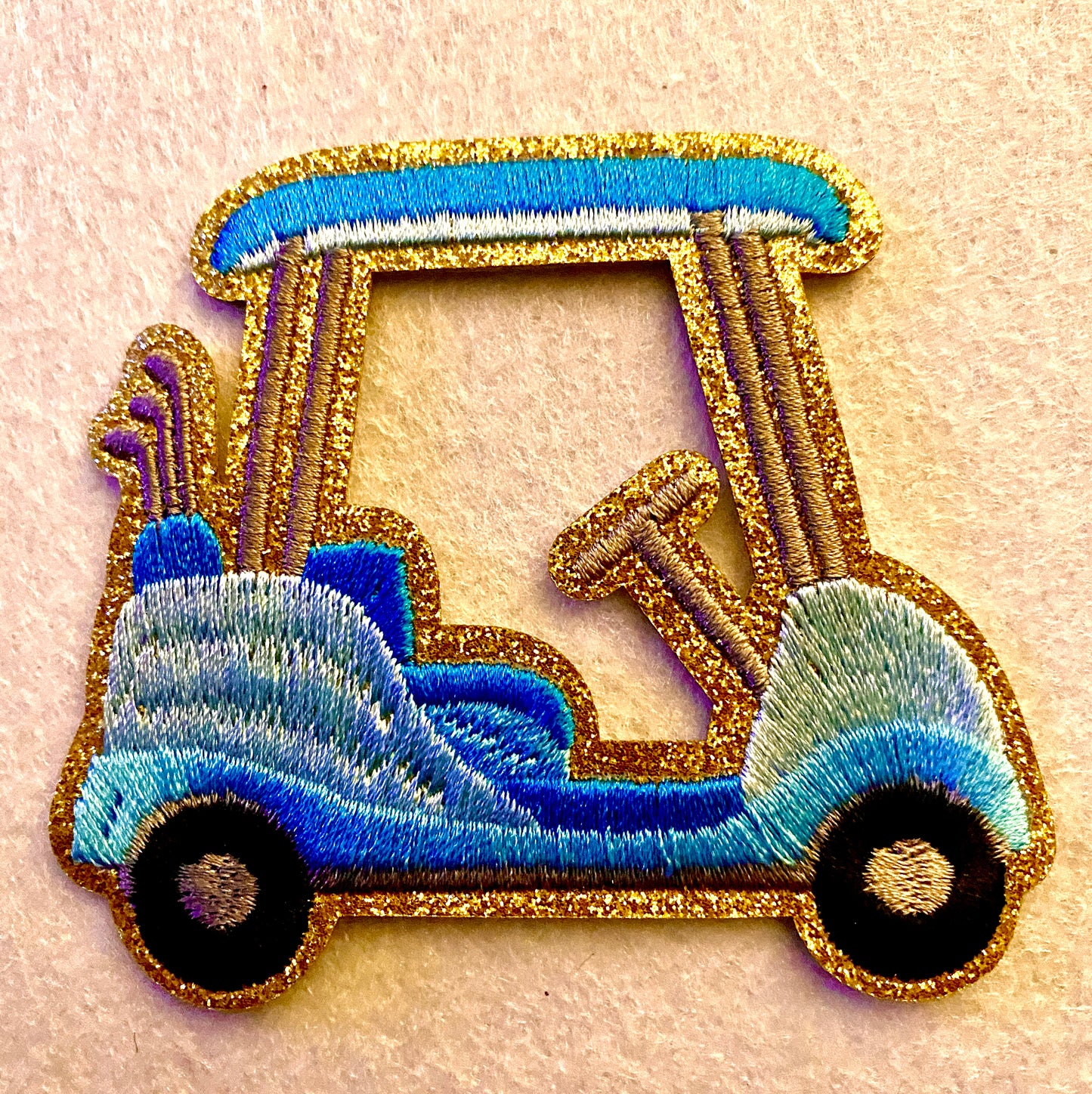 Golf Cart Iron on Patch