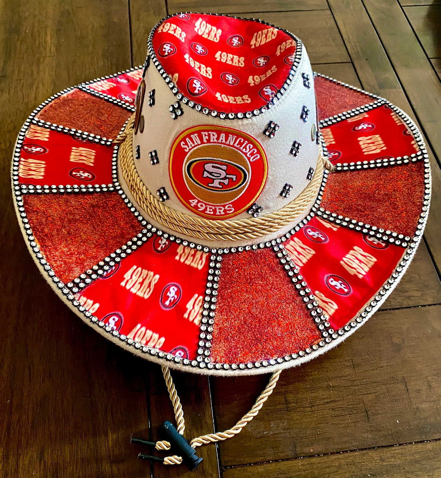 San Francisco 49ners Decorated Cowboy Hat
