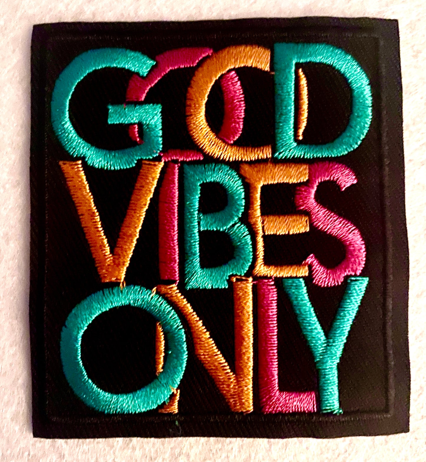 Good Vibes Only Iron on Patch