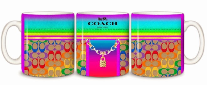 Luxury Designed 11oz. Coffee Cup Sublimation 3.6in x 9.4in Prints 3ct