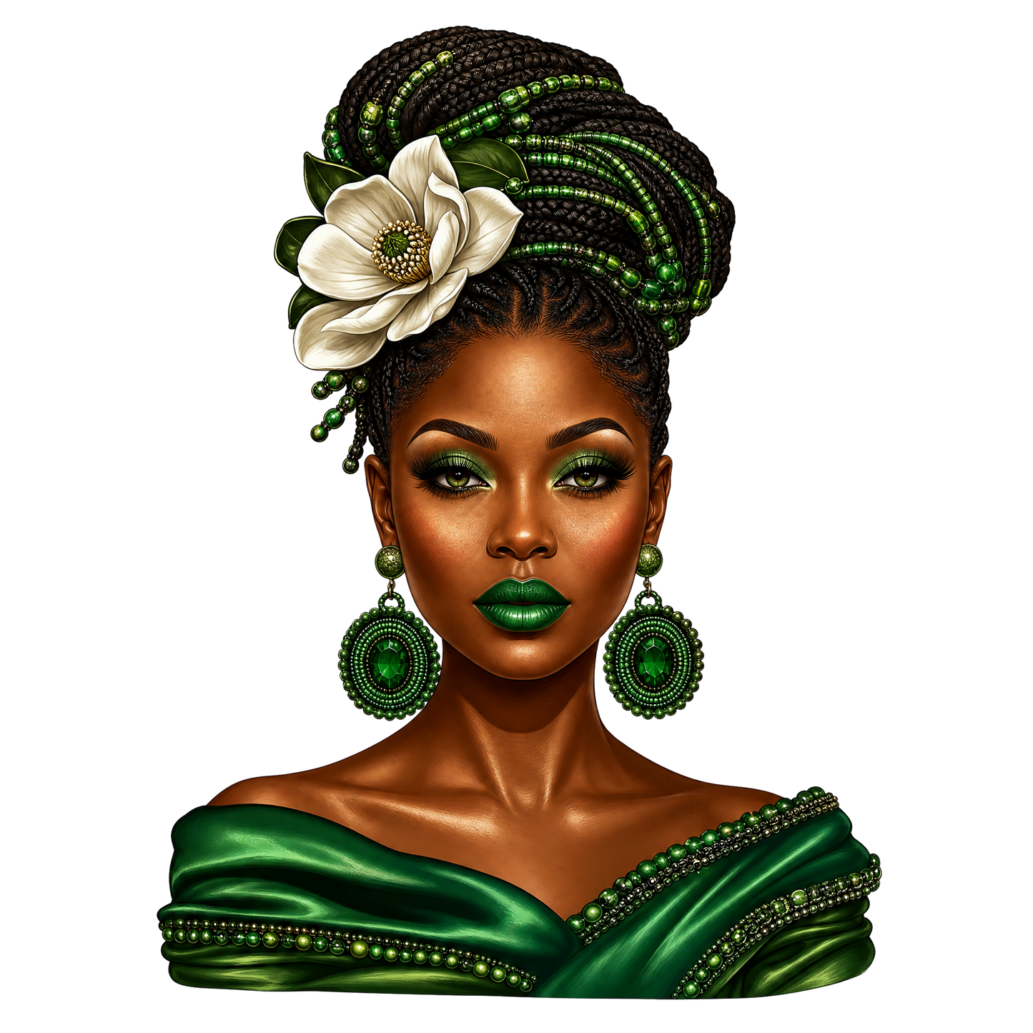 African American Shades of Beauty Pre-Sized Sublimation Transfer Prints 6 Choices