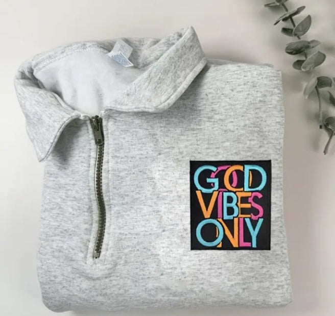 Good Vibes Only Iron on Patch