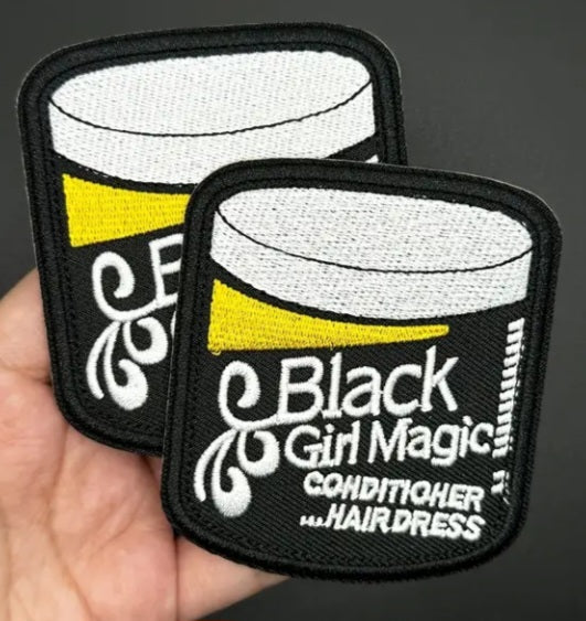 Black Girl Magic Hairdress Iron on Patch
