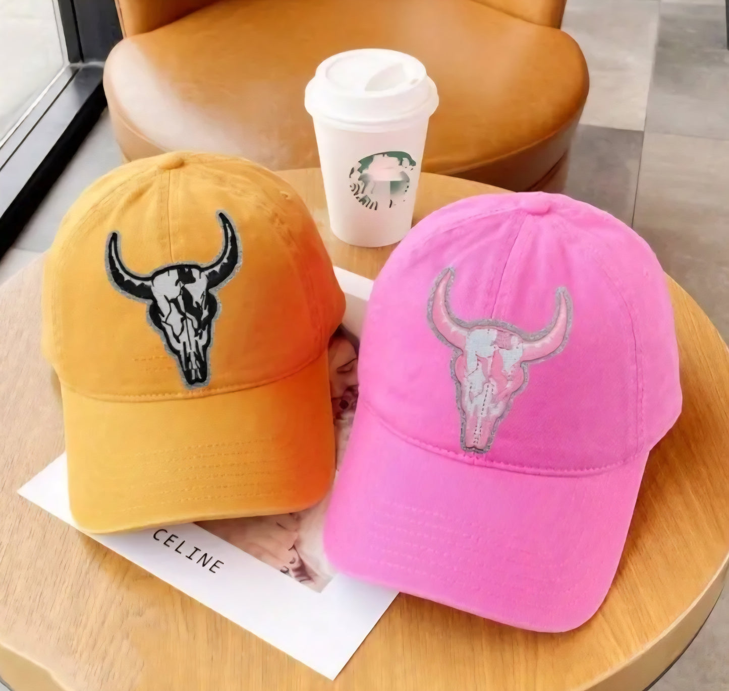 Bull Head Skull Iron on Patch 3ct Variety pkg