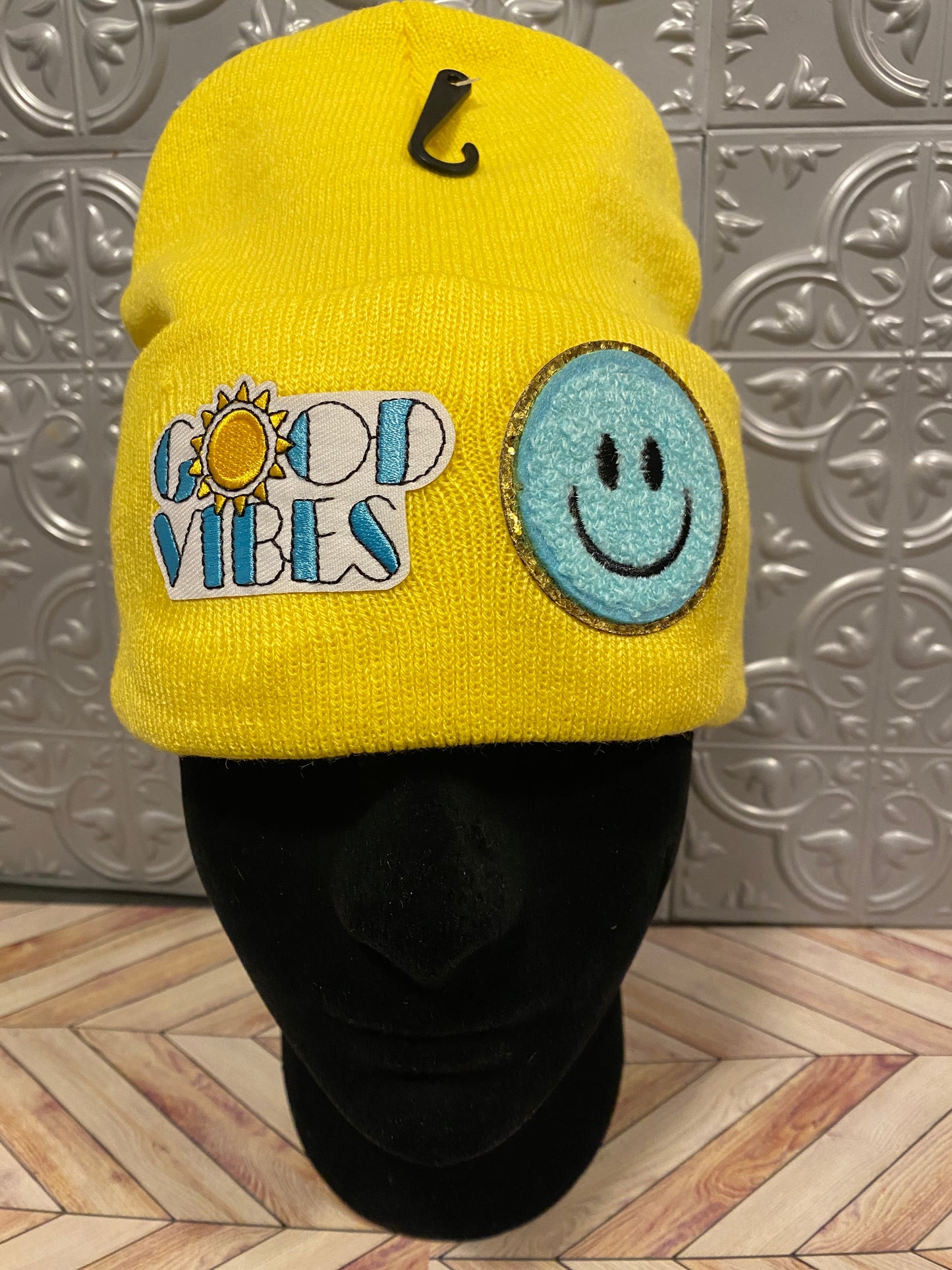 Good Vibes, Fitted Knit Cap