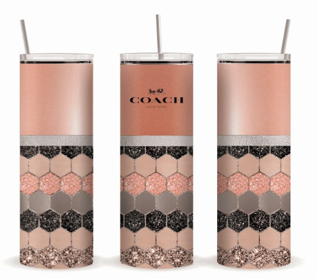 Luxury Designed 20oz. Straight Tumbler Sublimation Prints 2ct.