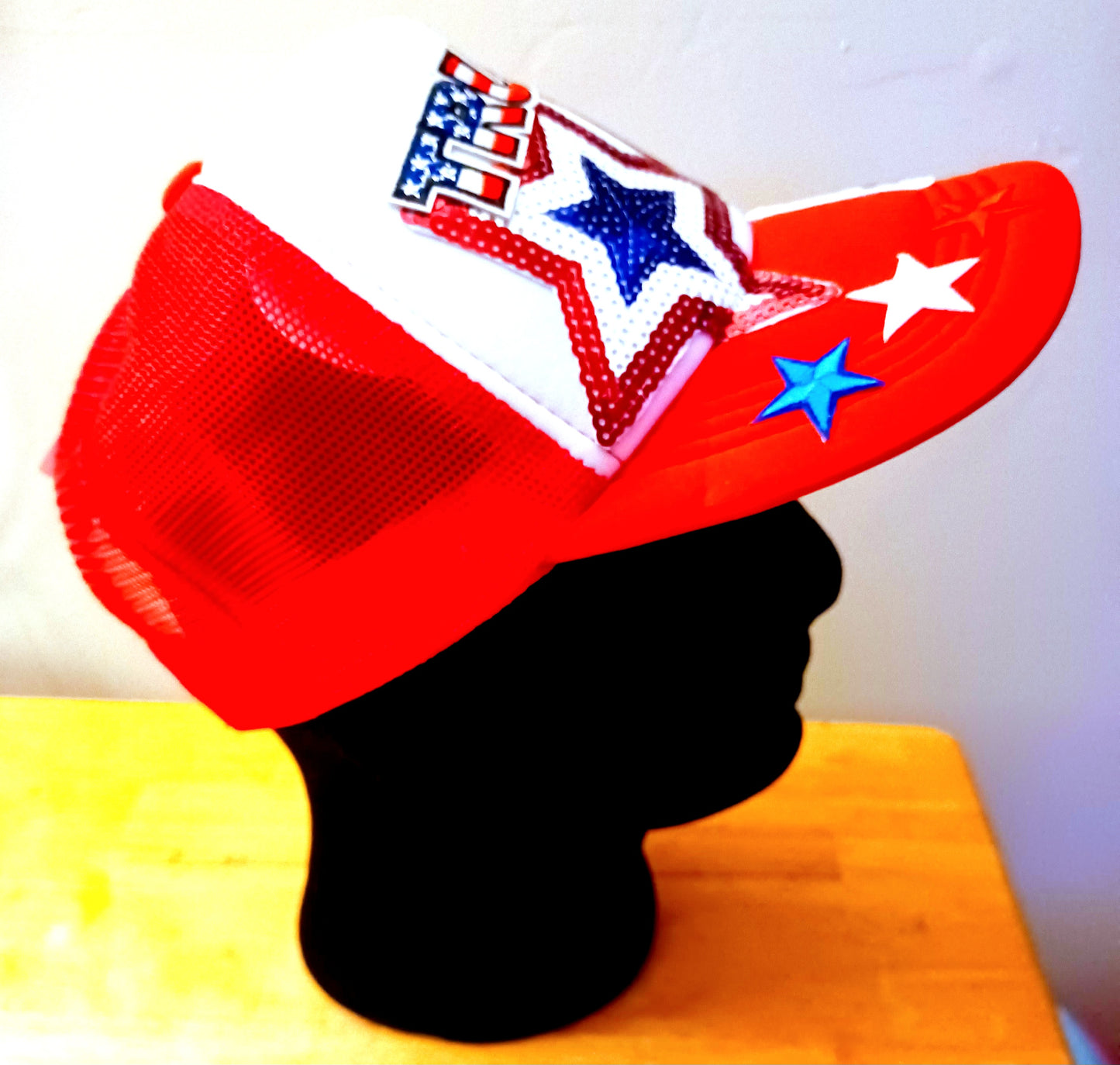 Sorry not Sorry I love Trump, Trucker Hat in Red & White