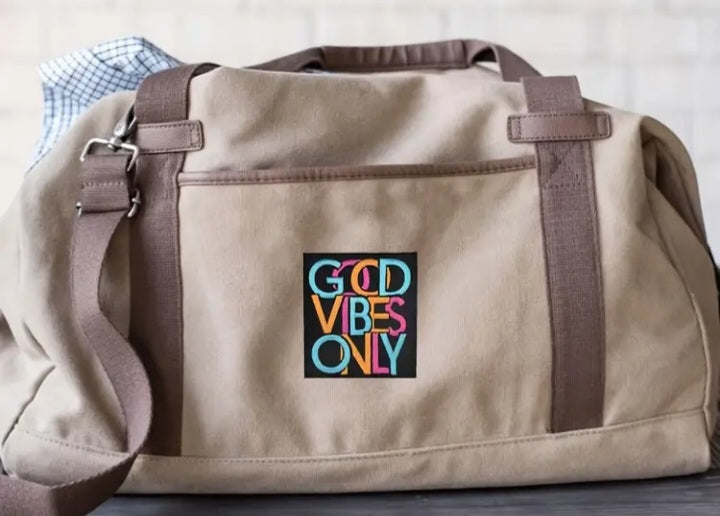 Good Vibes Only Iron on Patch