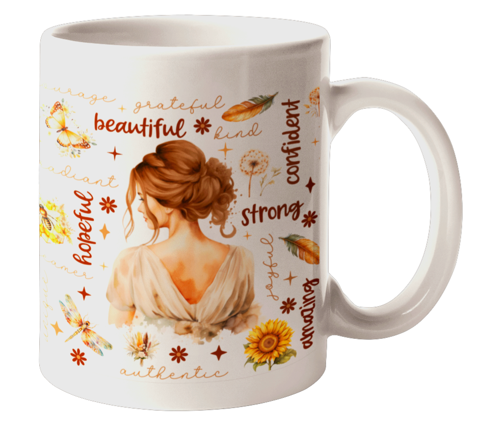 11oz Affirmations for Her Sublimated Coffee Cup