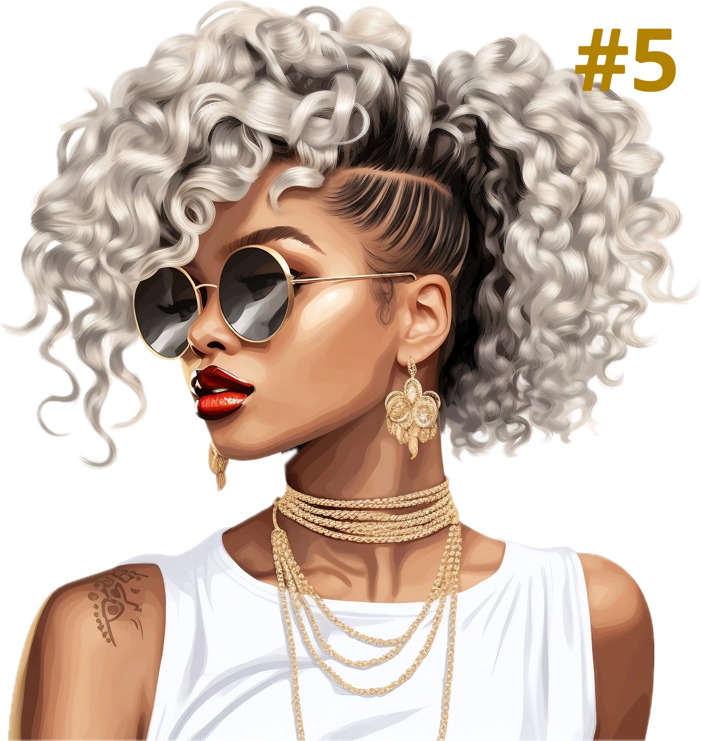 Diva Collection 3.50in x 4.00in Sublimation Transfers 8ct/ sheet