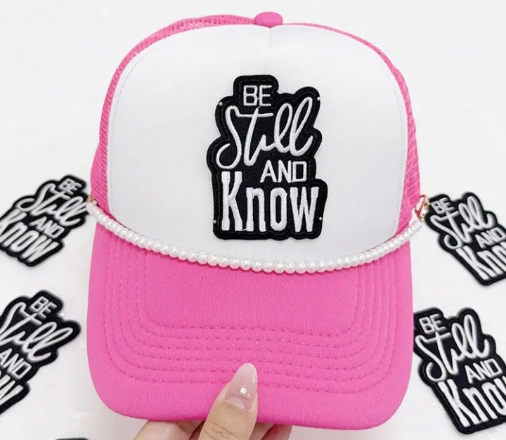 Be still and Know Iron on Patch