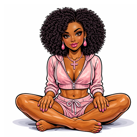 Pink Cutie Pre-Sized Sublimation Transfer Print