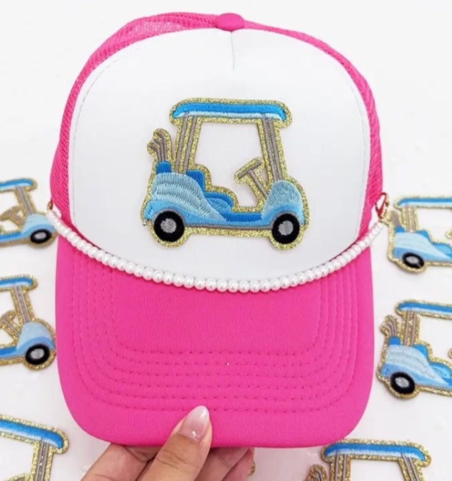 Golf Cart Iron on Patch