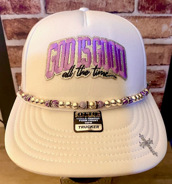 God Is Good All The Time Truckers Hat