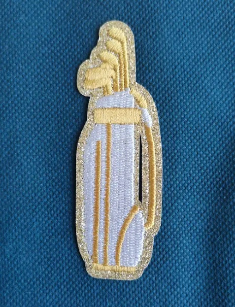 Golf Bag Iron on Patch