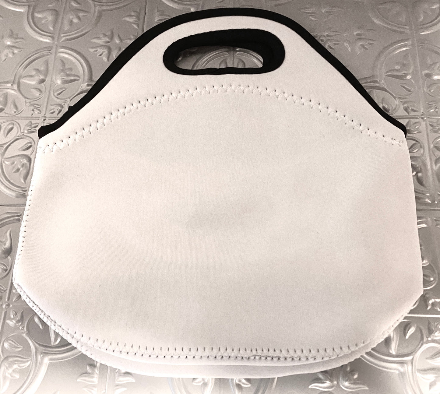 2ct Blank Neoprene Double Sided Sublimation Lunch Bags 11.8x11.8x6.3