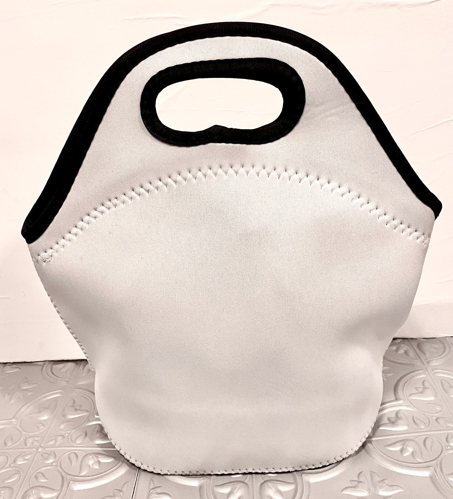 2ct Blank Neoprene Double Sided Sublimation Lunch Bags 11.8x11.8x6.3