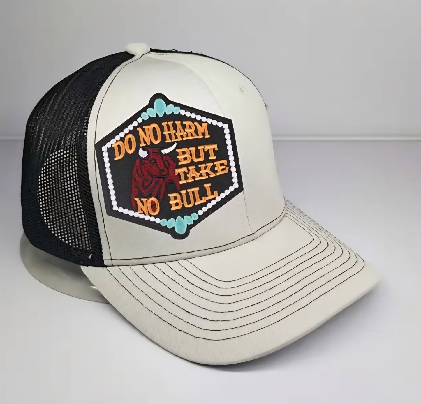 Do No Harm But Take No Bull Iron on Patch 2ct pkg