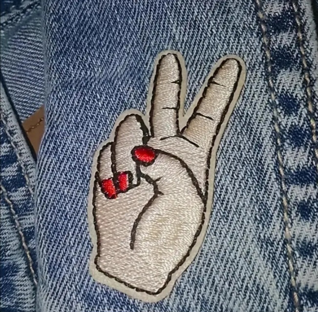 Peace Sign Iron on Patch