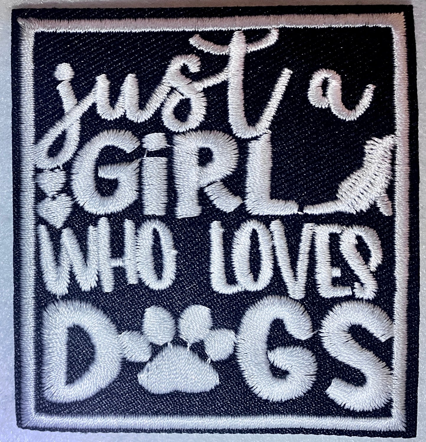 Girls Who Love Dogs Iron on Patches