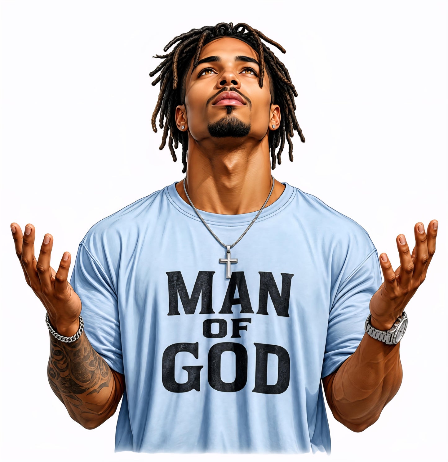 Man of God Pre-Sized Sublimation Transfer Print