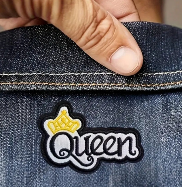 Queens Crown Iron on Patch