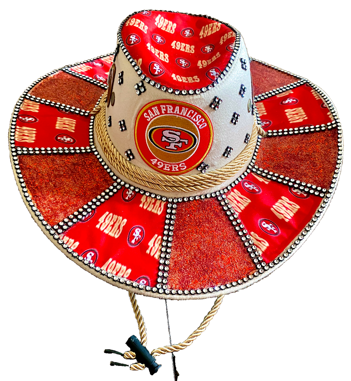San Francisco 49ners Decorated Cowboy Hat