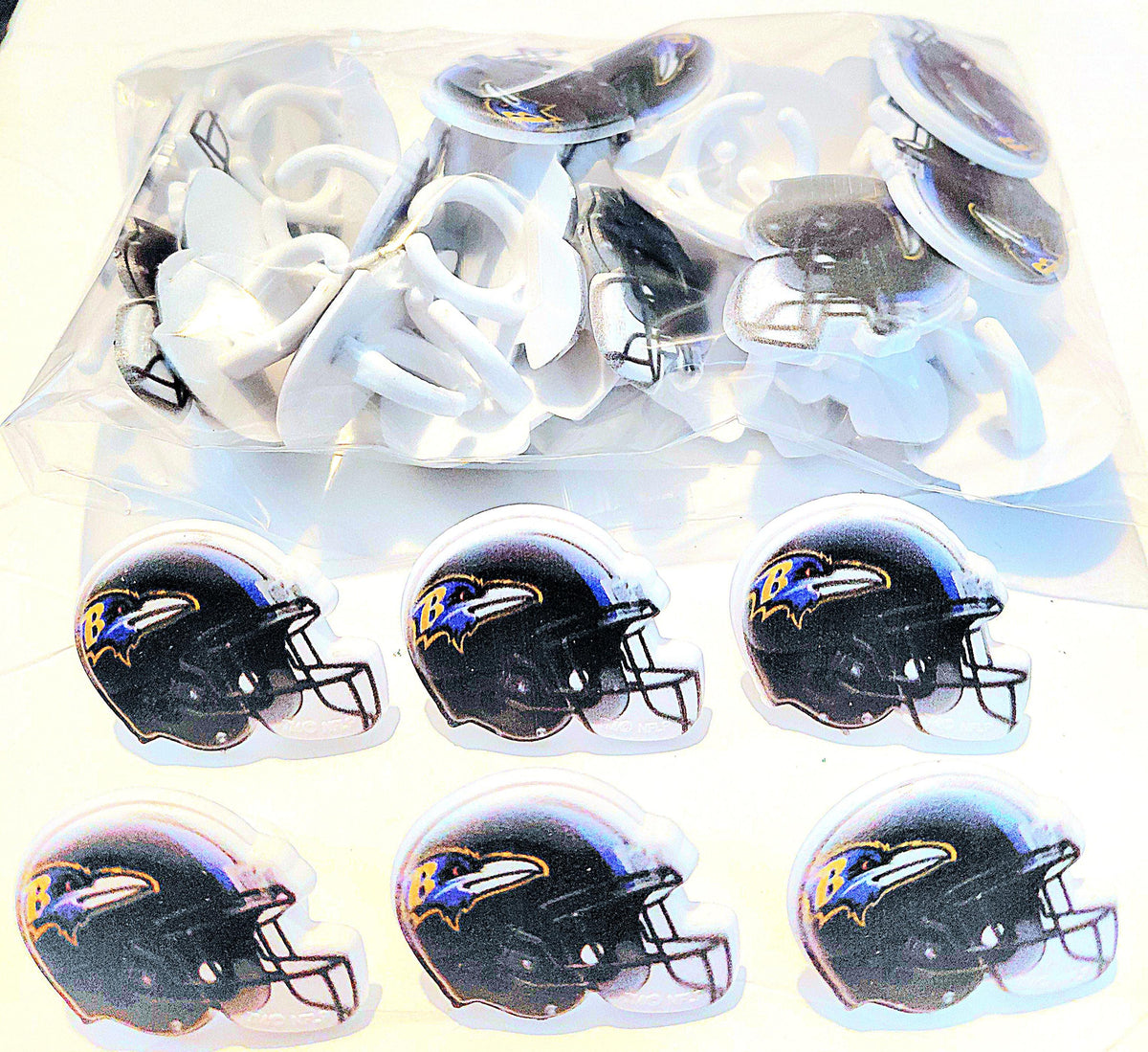 Baltimore Ravens Cup Cake Rings 24ct