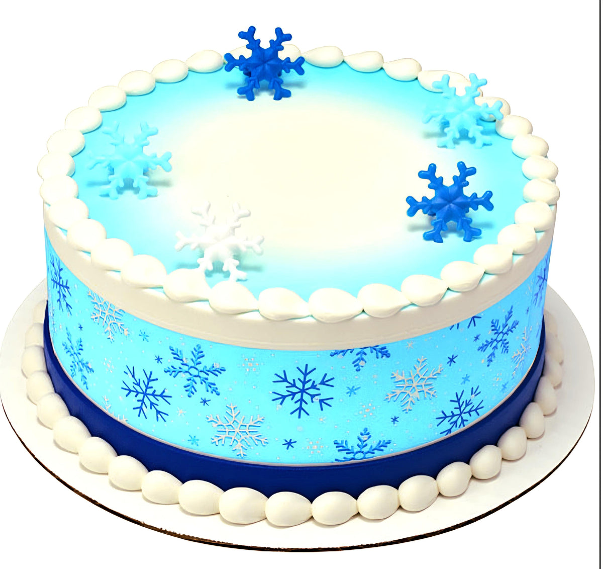 Snow Flake Decoration Cupcake Rings 24ct