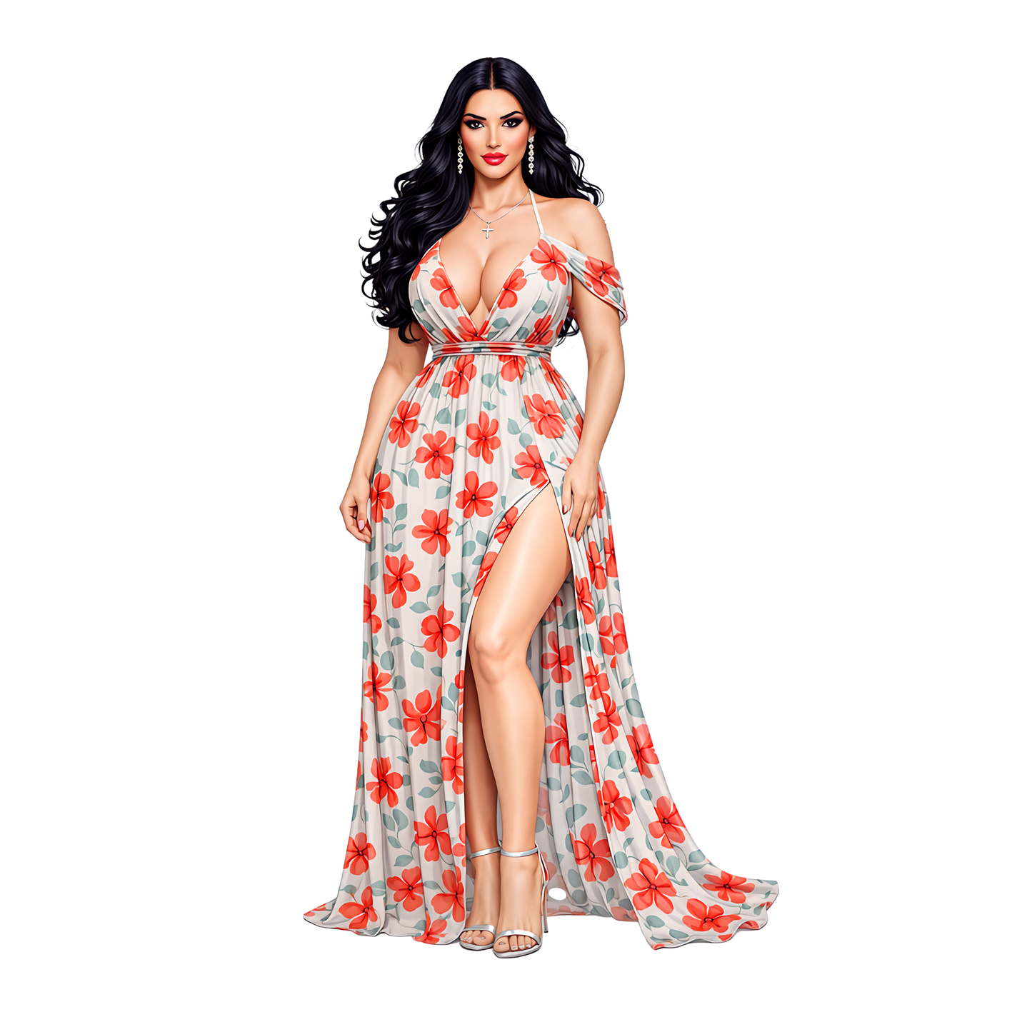 Exotic Beauty Pre-Sized Sublimation Print