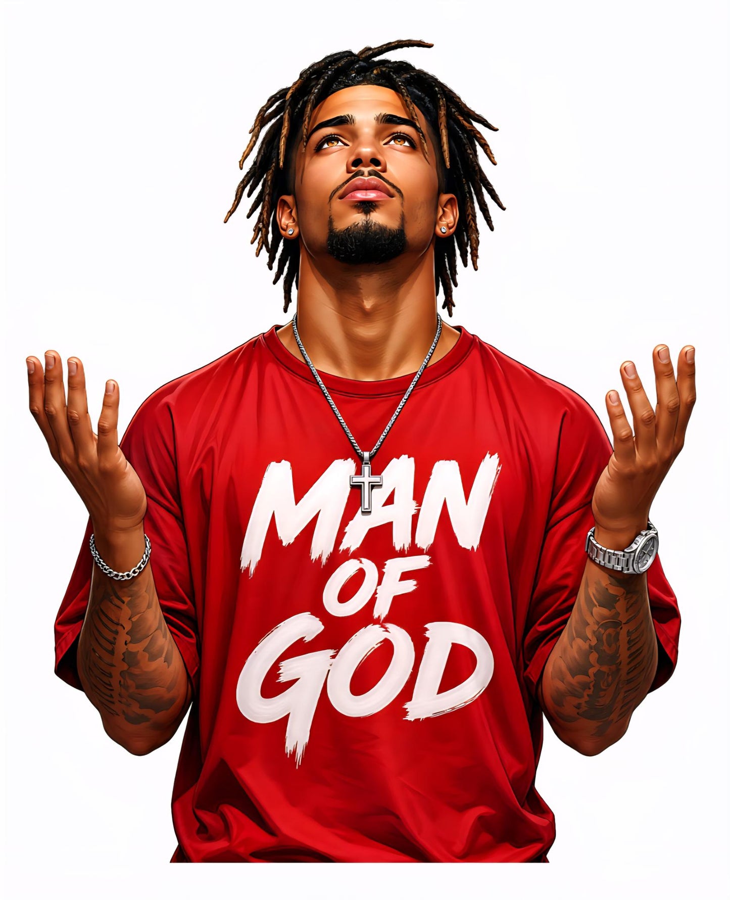 Man of God Pre-Sized Sublimation Transfer Print