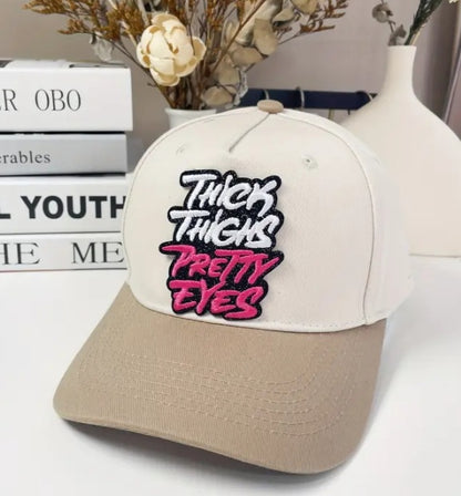 Thick Thighs Pretty Eyes Iron on Patch
