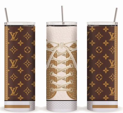 Luxury Shoe Design 20oz Straight Tumbler Sublimation Prints 2ct