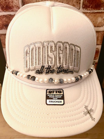 God Is Good All The Time Truckers Hat