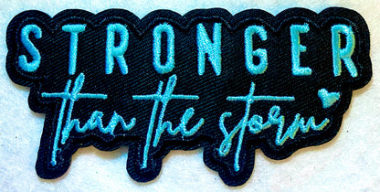 Stronger Then the Storm Iron on Patch