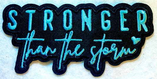 Stronger Then the Storm Iron on Patch
