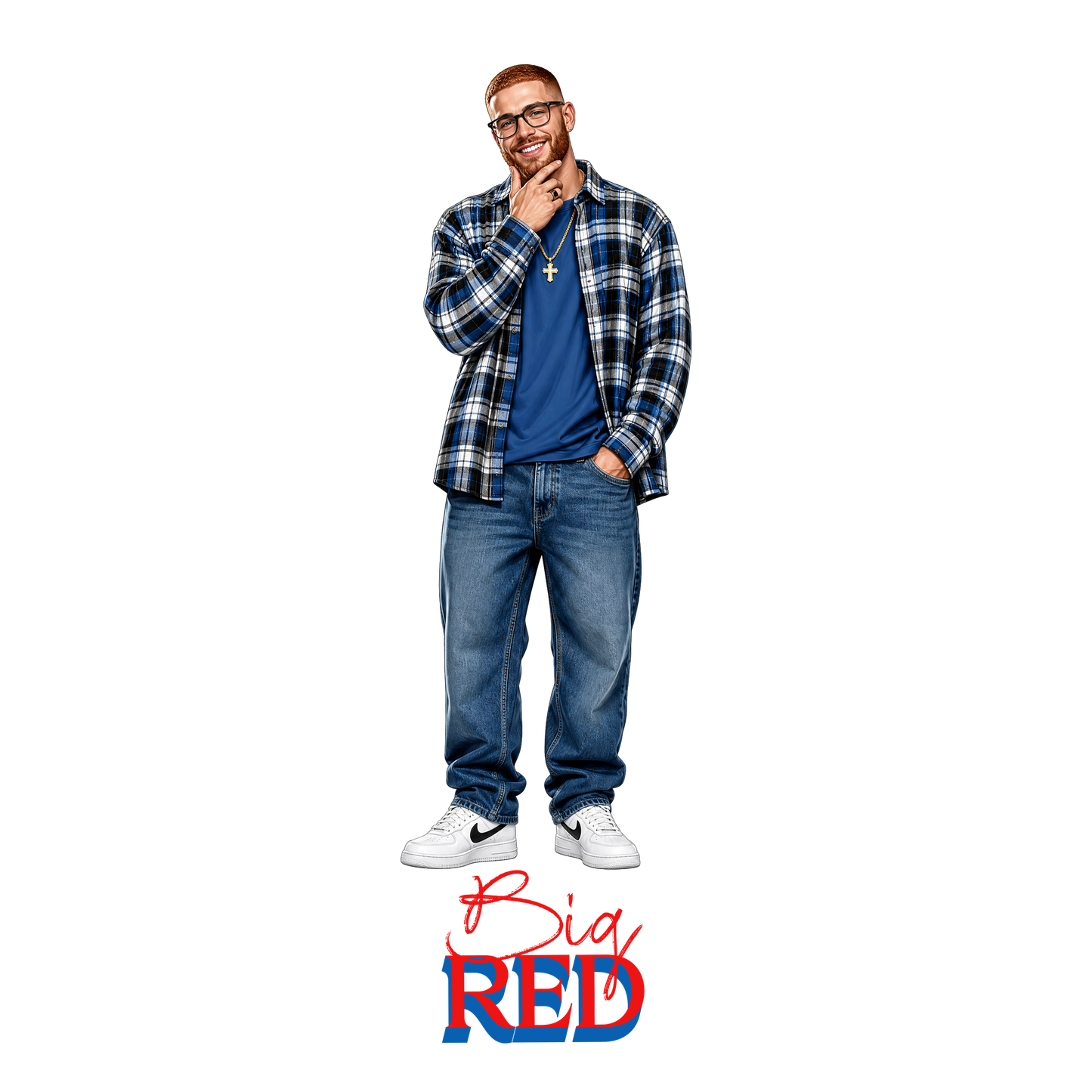 Big Red Pre-Sized Sublimation Transfer Print