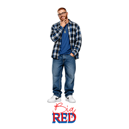 Big Red Pre-Sized Sublimation Transfer Print