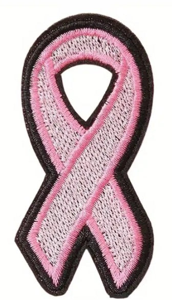 Pink Breast Cancer Awareness Ribbon Iron on Patch