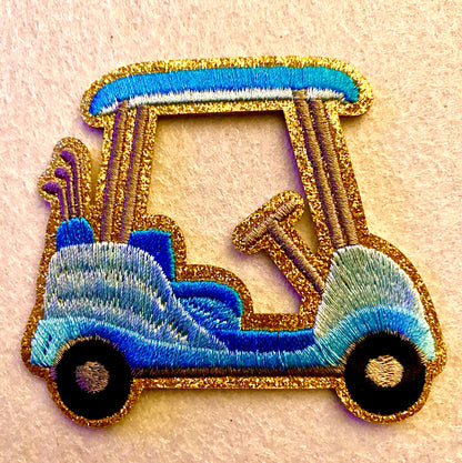Golf Cart Iron on Patch