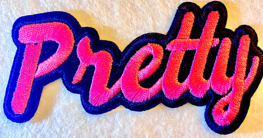Pretty Script Iron on Patch