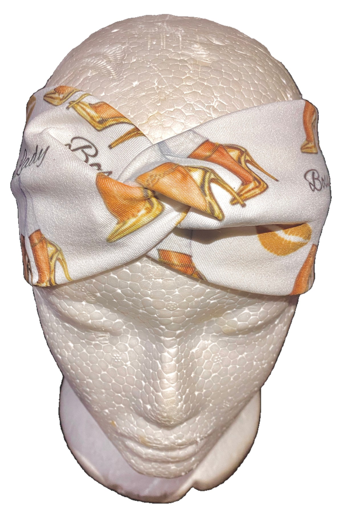 Handmade Boss Lady Headband Gold Shoe Print