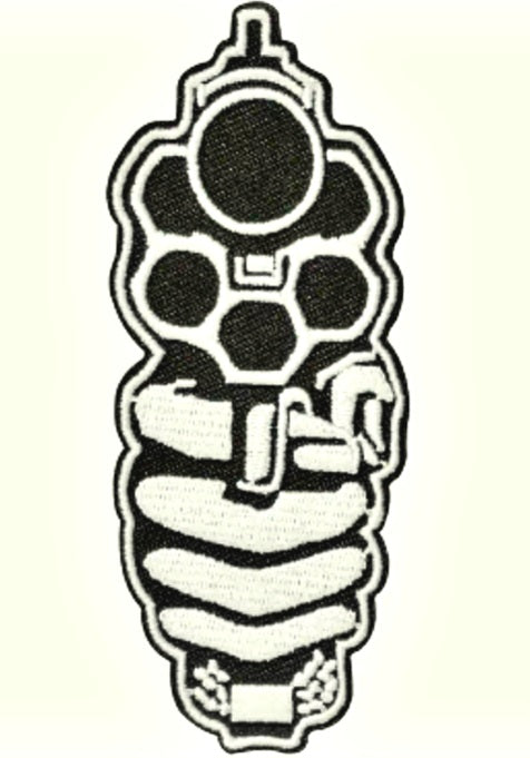 Revolver Gun Iron on Patch