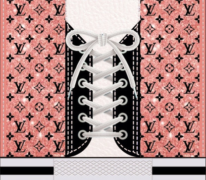 Luxury Shoe Design 20oz Straight Tumbler Sublimation Prints 2ct
