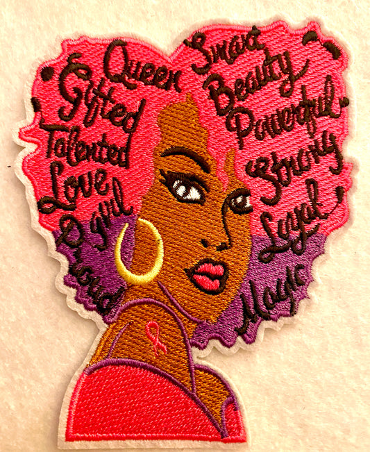 3PC. Soul Sisters African American Iron on Patches