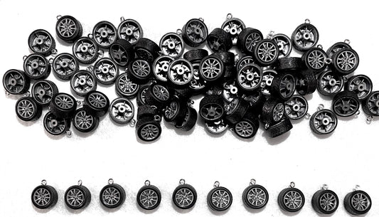 Tire Charms Jewelry Pieces 10ct pkg
